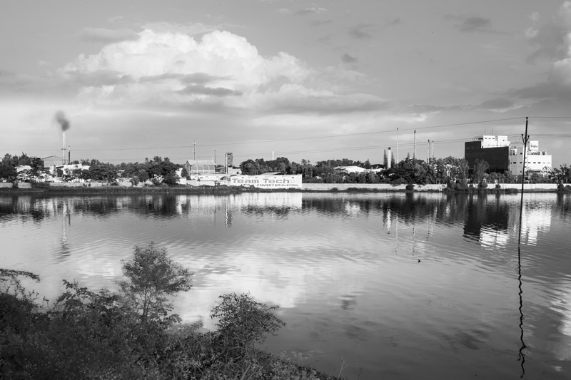 Avalahalli Lake highly polluted by untreated industrial wastewater discharged from manufacturing industries on its banks in Bengaluru, Karnataka